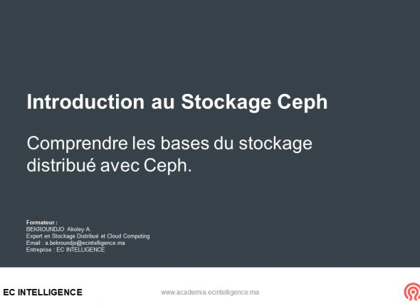 Introduction au stockage Ceph